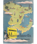 1947 CHOOSE MASSACHUSETTS FOR VACATION VARIETY 32-page illustrated magazine - $9.89