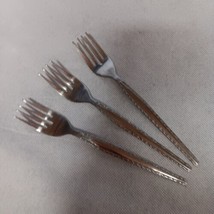 Stanley Roberts Ensenada Salad Forks 3 Stainless Steel 6.75&quot; Rogers - £7.85 GBP