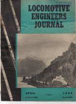 LOCOMOTIVE ENGINEERS JOURNAL April 1946 Railroad magazine - $9.89