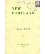 1960 ANNUAL REPORT of the Town of New Portland, Maine - £9.67 GBP