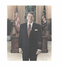 RONALD REAGAN vintage 8&quot; x 10&quot; color photo on Kodak paper (from White Ho... - $24.74