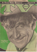 TV DIGEST St Louis MO June 8 1974 James Whitmore cover Maureen Reagan Monty Hall - £7.89 GBP