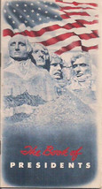 THE BOOK OF PRESIDENTS (1956) Baltimore Family Finance pocket booklet - $13.56 CAD