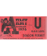 ARMY FOOTBALL 1976 SEASON PERMIT Parking Permit - £7.83 GBP