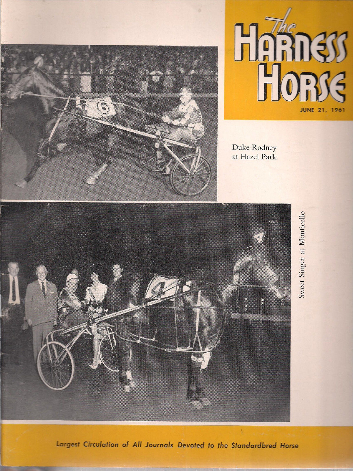 THE HARNESS HORSE Magazine June 21 1961 - Magazines