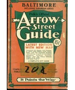 ARROW STREET GUIDE (1959) Baltimore MD no map - $13.52 CAD