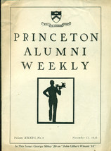 Princeton Alumni Weekly November 15, 1935 University Newsletter (New Jersey) - £7.87 GBP
