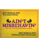 AIN&#39;T MISBEHAVIN&#39; Theatre Program - £10.11 GBP