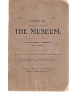 THE MUSEUM a Journal Dedicated to Research in Natural Science November 1895 - $17.63 CAD
