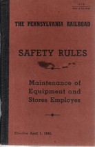 1945 PENNSYLVANIA RAILROAD Safety Rules  pocket handbook - £7.78 GBP