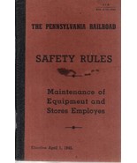 1945 PENNSYLVANIA RAILROAD Safety Rules  pocket handbook - $13.55 CAD