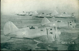 WWII SOVIET 1-16 Polikarpov Fighter  5&quot; x 8&quot; photo card - £7.88 GBP