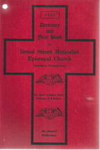 1933 BROAD STREET METHODIST EPISCOPAL CHURCH Directory Year Book (Lancas... - £7.77 GBP