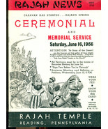 RAJAH NEWS May 1956 Shriner/Masonry Magazine (Reading, PA) local adverti... - $13.56 CAD