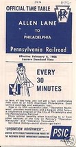PENNSYLVANIA RR Official Time Table February 6, 1966 - $9.89