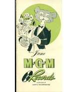 M-G-M RECORDS 16-page fold-open illustrated record listing for June (cir... - $13.56 CAD