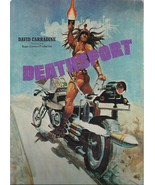 1976 Roger Corman DEATHSPORT 4-pg promotional pre-filming folder David C... - £15.56 GBP