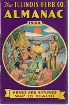 1940 Illinois Herb Company Almanac Illustrated - £7.75 GBP