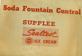 SEALTEST ICE CREAM vintage Soda Fountain Control Supplee inventory profit sheets - £10.07 GBP