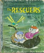 Walt Disney&#39;s THE RESCUERS (1977) Little Golden Book hardcover - £7.63 GBP