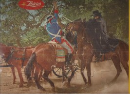 Walt Disney ZORRO Guy Williams TV series (1958) Jaymar frame-tray puzzle HORSES - £11.64 GBP