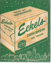 ECKELS SUNNYBROOK ICE CREAM small 24-page illustrated song booklet (circ... - £7.75 GBP