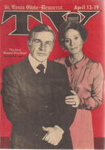 TV DIGEST St Louis MO April 13 1974 R. Basehart cover Demond Wilson Bob Newhart - £7.79 GBP