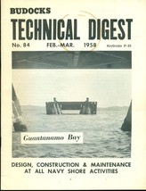 Budocks Technical Digest US Navy Seabees newsletter #84 Feb 1958 Guantanamo Bay - £7.90 GBP