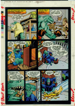 DINOSAURS FOR HIRE Sp page 7 Malibu Color Acetate Separation Comic Art p... - £19.77 GBP