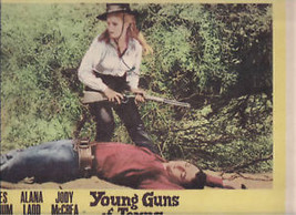 YOUNG GUNS OF TEXAS Mitchum Ladd (1962) 8 Lobby Cards - £22.80 GBP