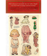 Old Fashioned Christmas Tree &amp; &quot;Dolly Dingle&quot; dolls (1982) Merrimack Pub... - £7.95 GBP