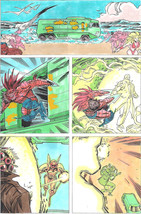 Clive Barker HYPERKIND #9 pg18 original hand-painted color guide art 1995 signed - $24.74
