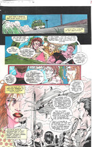 Clive Barker HYPERKIND #8 pg 6 original hand-painted color guide art 1995 signed - $24.74