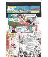 Clive Barker HYPERKIND #8 pg 6 original hand-painted color guide art 199... - $33.83 CAD