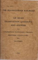 1942 Pennsylvania Railroad Air Brake Examination Questions/Answers Illus Booklet - £10.19 GBP