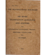 1942 PENNSYLVANIA RAILROAD Air Brake Examination Questions/Answers illus... - $17.62 CAD