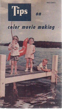 Tips On Color Movie Making (1954) 24 Page Bell &amp; Howell Illustrated Booklet - £7.39 GBP