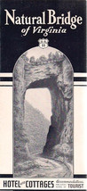 NATURAL BRIDGE OF VIRGINIA illustrated 16-pg brochure hotel rates (circa... - $13.56 CAD