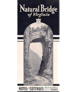 NATURAL BRIDGE OF VIRGINIA illustrated 16-pg brochure hotel rates (circa... - $9.89