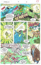 Clive Barker HYPERKIND #9 pg 8 original hand-painted color guide art 1995 signed - $24.74
