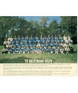 BALTIMORE COLTS 1979 color 8&quot; x 10&quot; team print Marchibroda Landry Carr etc. - £11.89 GBP