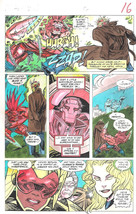 Clive Barker HYPERKIND #9 pg12 original hand-painted color guide art 199... - £19.34 GBP