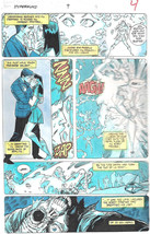 Clive Barker HYPERKIND #9 pg 4 original hand-painted color guide art 1995 signed - $24.74