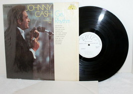 Johnny Cash ~ Get Rhythm ~ 33 1/3 LP Record ~ SUN-105 ~ Sun Records Whit... - $63.99