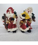VTG SANTA CLAUS Christmas FIGURINES Set of 2 RARE EXCELLENT CONDITION - €31,46 EUR