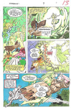 Clive Barker HYPERKIND #9 pg 9 original hand-painted color guide art 1995 signed - $24.74