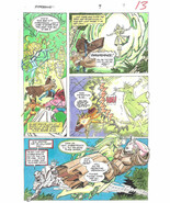 Clive Barker HYPERKIND #9 pg 9 original hand-painted color guide art 199... - $33.83 CAD