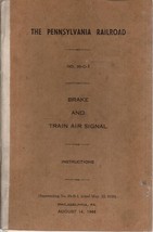1944 Pennsylvania Railroad Brake And Train Air Signal Instructions No. 99 C 1 - £7.77 GBP