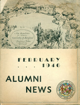 UNIVERSITY OF MARYLAND ALUMNI NEWS February 1946 newsletter - £7.77 GBP