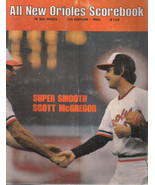 1980 BALTIMORE ORIOLES Scorebook 52-pages - £7.93 GBP